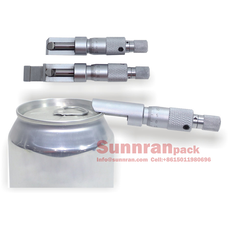 0.01mm Digital Can Seam Micrometer For Inspection 9.00mm Measure Range